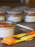 Panacotta vanille et compotée d’abricots au miel