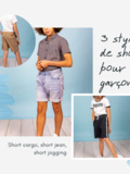 3 styles de shorts pour un garçon
