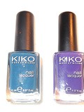 Apercu – Vernis Kiko : 333 Brilliant Violet et 383 Oil Blue