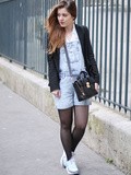 La Salopette-short en jean – Elodie in Paris