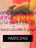 Concours de looks « Let the Sunshine In » avec Moodlook ! 30 sacs Lacoste à gagner