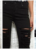 Diy: le jean noir lacéré urban outfitters