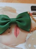 Bracelet noeud en cuir poupee rousse neuf