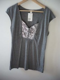 Top Boutonnée/Sequins h&m tl Neuf sold out