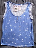 Top imprime oiseaux zara neuf t m