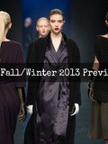 Fall/Winter 2013 : a Preview