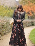Couleurs de l’automne aussi sur la robe de Réjane, Paris