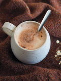 Mocha latte au chocolat-noisette et pointe de sel