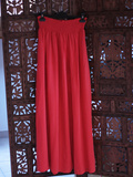 Long silk skirt
