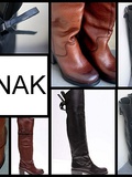 Jonak : Bottes cuissardes cuir noir + Bottes cuissardes cuir marron