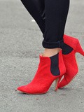 ♥ Mes low boots rouge python ♥