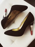 Lipstick heels by Alberto Guardiani