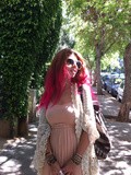 Pink hair in Tel Aviv