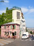 Paris : La Maison Rose à Montmartre, petite histoire et grands artistes - 2 rue de l'Abreuvoir - XVIIIème