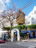 Paris : Le Moulin de la Galette, histoire de la plus célèbre guinguette de Montmartre, légende des Moulins Radet et Blute-fin - XVIIIème