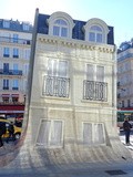 Paris : Maison fond, une installation de Leandro Erlich - Gare du Nord - Xème