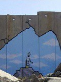 Street Art : Banksy en Palestine - Projet Santa's Ghetto - juillet 2005