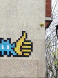 Sunday Street Art : Invader - Quai de la Loire - Paris 19