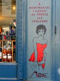 Sunday Street Art : Miss Tic - rue Robert Planquette - Paris 18