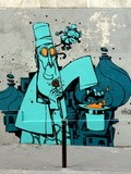Sunday Street Art : Retro - rue Jean-Baptiste Dumay - Paris 20