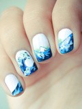 Nail art inspiration Hokusai