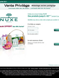 Vente privilège Nuxe: jusqu'à -65% sur une sélection de produits