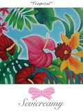 Mon tableau « Tropical » pour Carole de PinUpBio.com