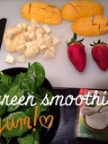 Recette du jour #greensmoothie au lait de coco