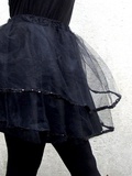 Création jupe noire en tulle